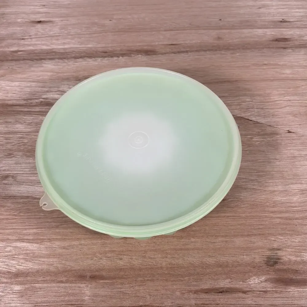 Tupperware 3pc Mint Green Jello Mold Ring Vintage Jel N Serve Food‎ Storage EUC
